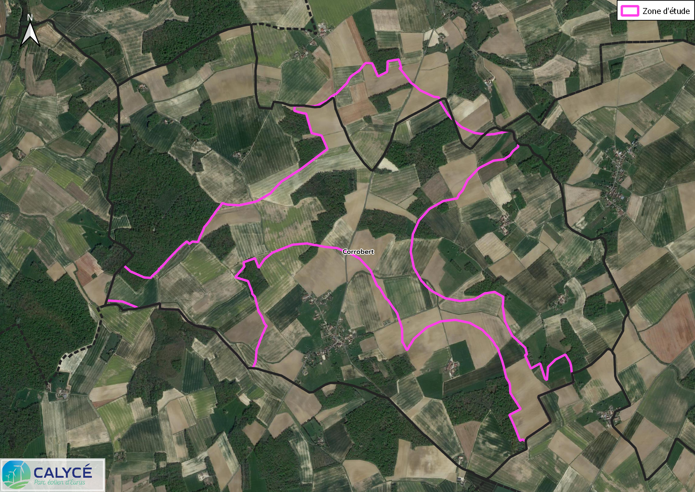 Projet Eurus - Vue sur carte